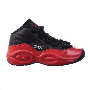 Reebok Question Mid 'Street Sleigh' Little Kids' Shoes Black-Vector Red gv7187